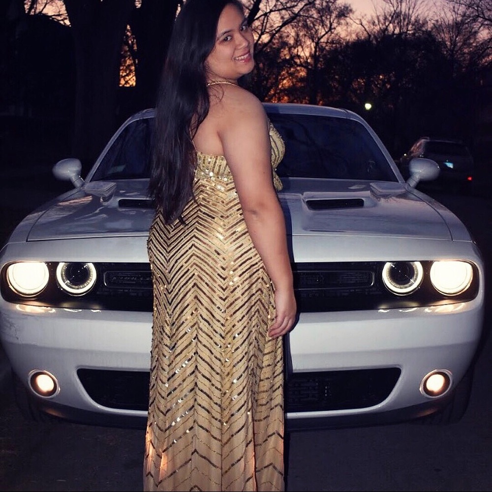 Sparkly Gold Formal Dress